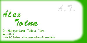 alex tolna business card